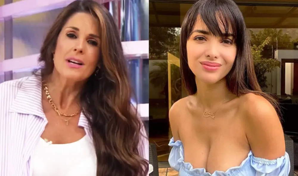 Rebeca Escribens habla sobre el incidente que protagonizó con Rosángela Espinoza en Esto es guerra. Foto: captura de América TV/ Rosángela Espinoza/ Instagram