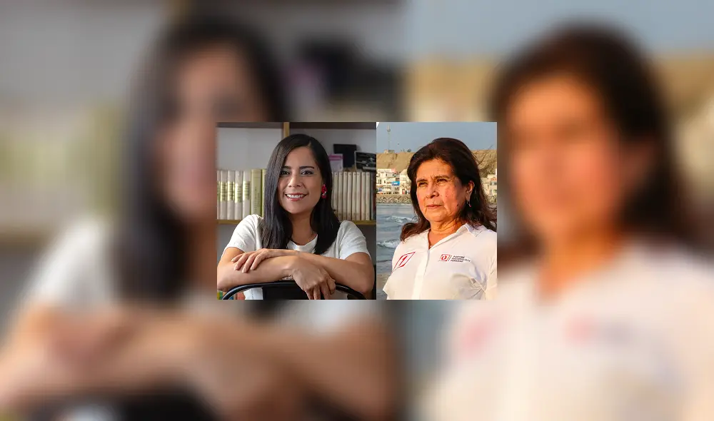 Eliana Perez Barrenechea de Juntos Por el Perú y Teresa Armas Castillo del Partido Nacionalista Peruano son las dos mujeres que encabezan las listas para el Congreso. Foto: Facebook