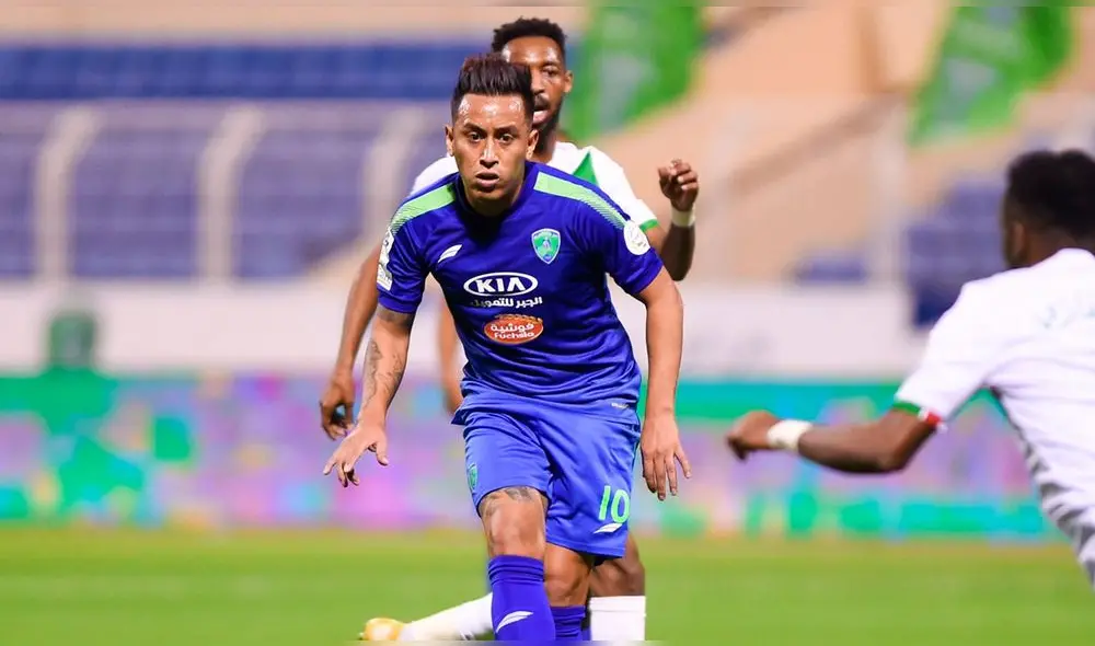 Christian Cueva ya lleva jugados cinco encuentros con su equipo en Arabia Saudita. Foto: Al Fateh Christian Cueva ya lleva jugados cinco encuentros con su equipo en Arabia Saudita. Foto: Al Fateh