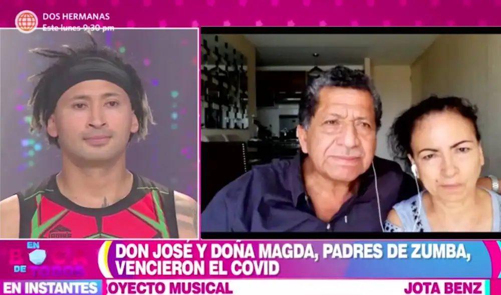 Los padres del ex chico reality afirmaron que ya superaron los días difíciles de la enfermedad y que ya se encuentran recuperados. Foto: captura América TV Los padres del ex chico reality afirmaron que ya superaron los días difíciles de la enfermedad y que ya se encuentran recuperados. Foto: captura América TV