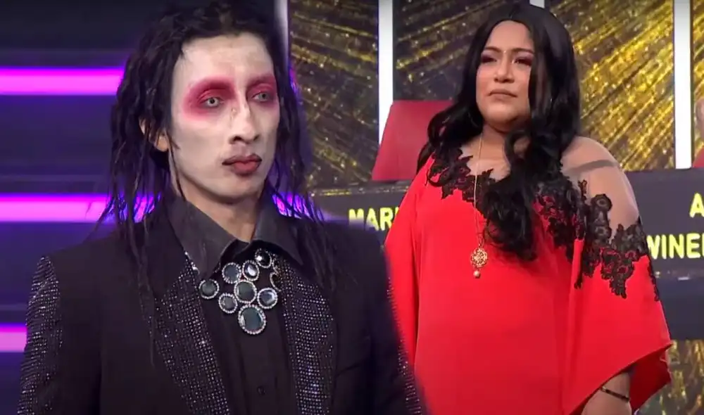 ‘Marilyn Manson’ y ‘La India' dejaron sus mejores actuaciones. Foto: captura Latina