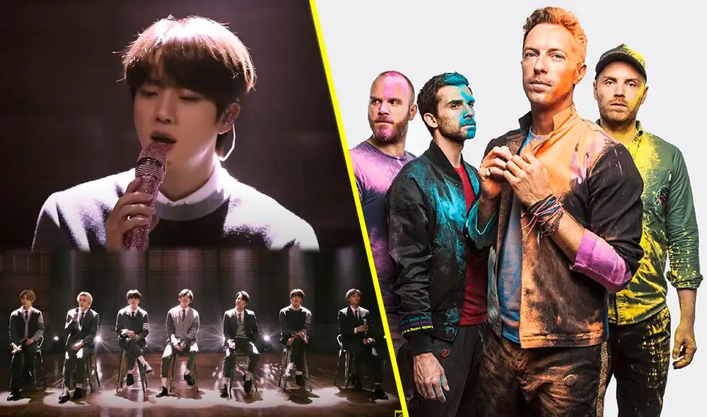 BTS cantó "Fix you" en su presentación especial para MTV. Foto: composición MTV