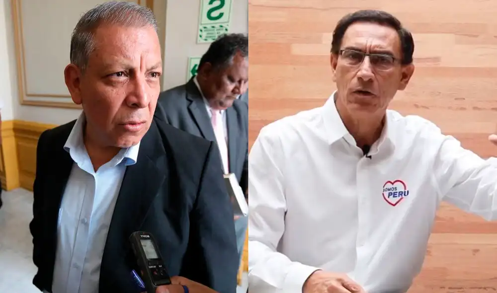 Arana aseveró que Vizcarra usó su poder político para inmunizarse. Foto: Composición/La República Arana aseveró que Vizcarra usó su poder político para inmunizarse. Foto: Composición/La República