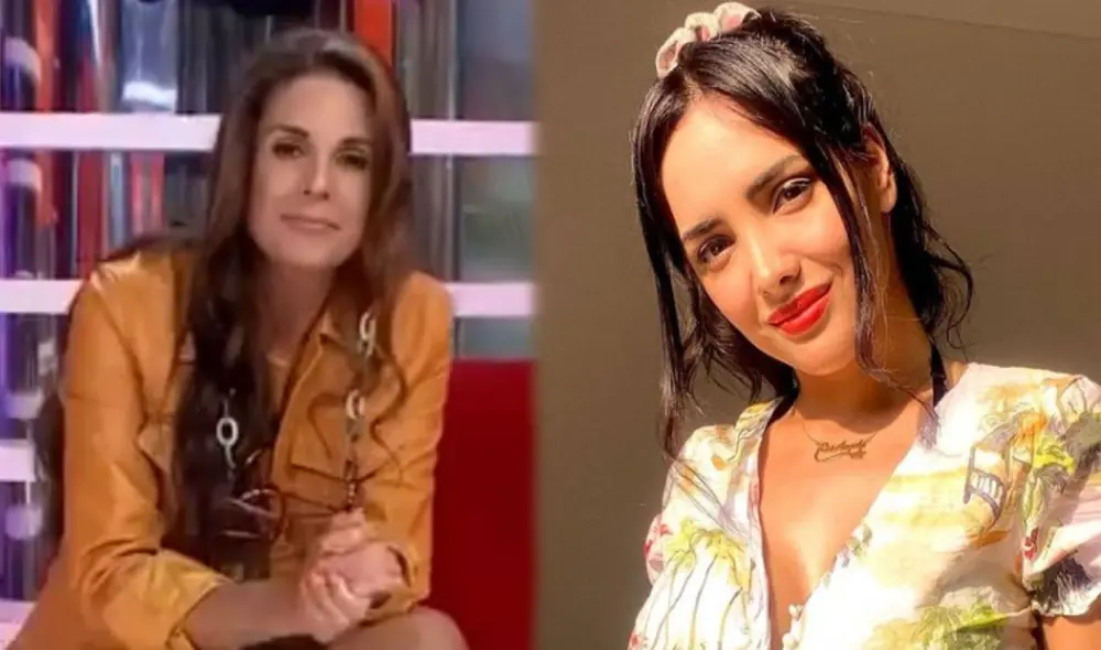 Rebeca Escribens pidió disculpas a la modelo. Foto: captura América TV, Rosángela Espinoza/Instagram