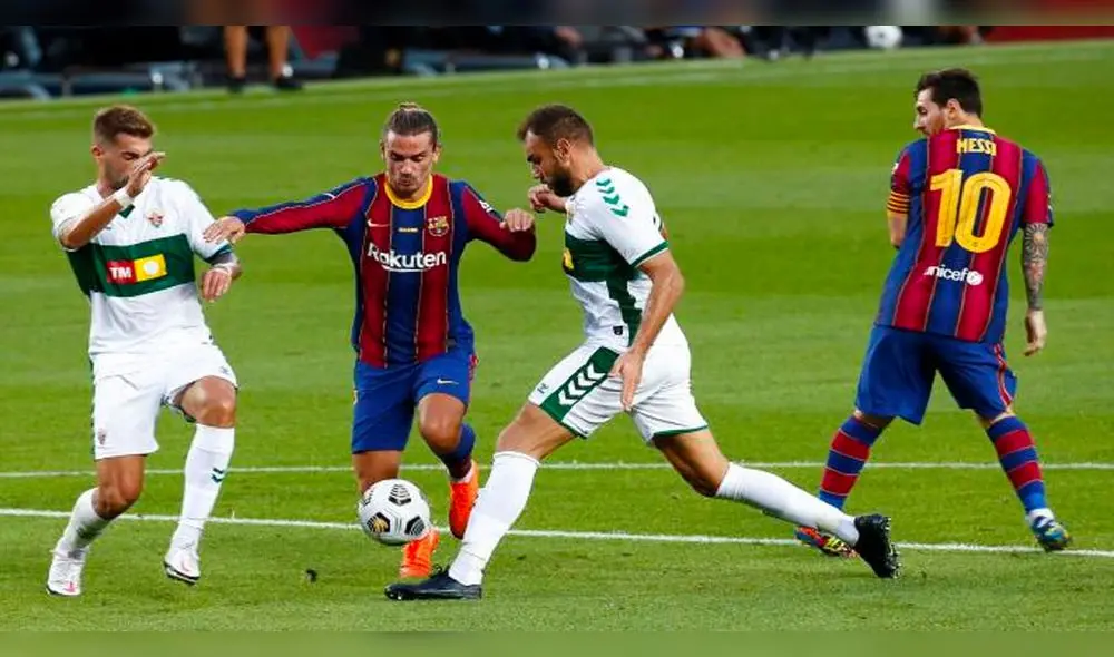 FC Barcelona vs Elche juegan desde la 1.00 p. m. (hora peruana). Foto: EFE