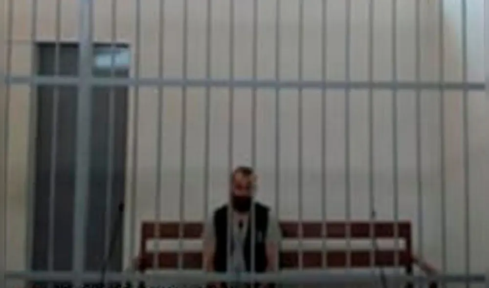 Imputado escuchó lectura de sentencia desde el penal de Socabaya. Foto: Corte de Justicia de Arequipa Imputado escuchó lectura de sentencia desde el penal de Socabaya. Foto: Corte de Justicia de Arequipa