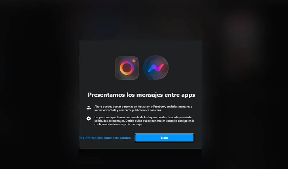 Después de varios meses, Facebook logra mezclar Messenger con Instagram en sus versiones web. Foto composición: La República