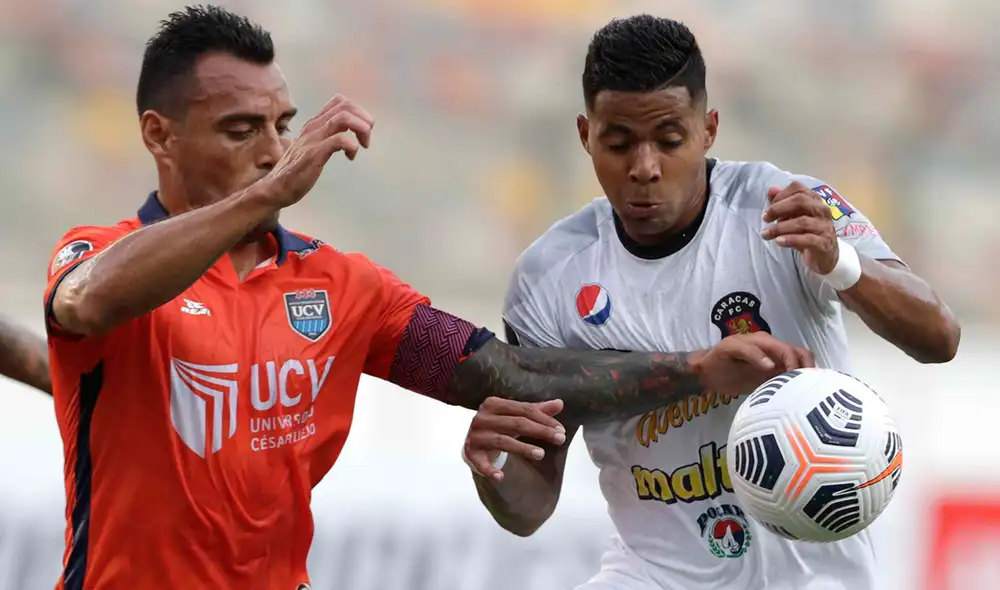 César Vallejo igualó de local ante Caracas en la ida por la fase 1 de la Copa Libertadores 2021. Foto: EFE