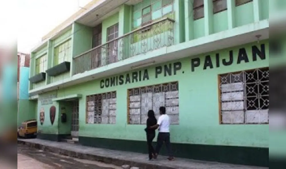 El detenido fue llevado a la comisaría de Paiján. Foto; difusión El detenido fue llevado a la comisaría de Paiján. Foto; difusión