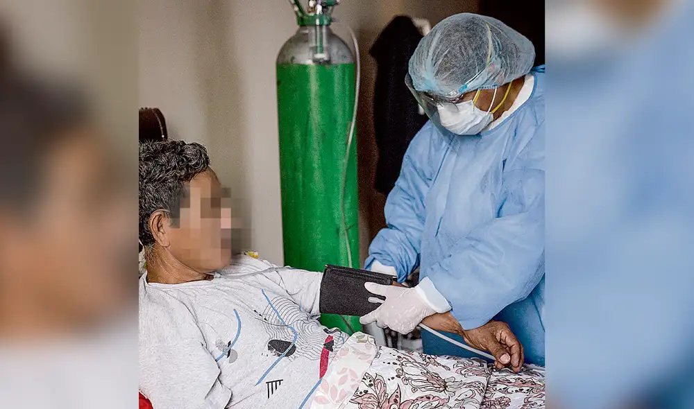 Alternativa. La familia Izaguirre optó por tratar al patriarca de la casa en su habitación. Foto: John Reyes / La República