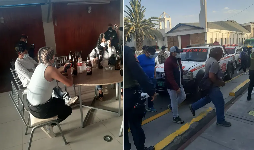 Local venía funcionando a pesar de que la provincia de Arequipa continúa en cuarentena. Foto: PNP