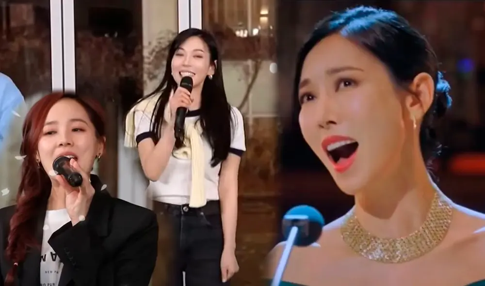 Actrices de The penthouse jugaron a adivinar la canción en un programa de variedades. Foto: composición LR/SBS Actrices de The penthouse jugaron a adivinar la canción en un programa de variedades. Foto: composición LR/SBS