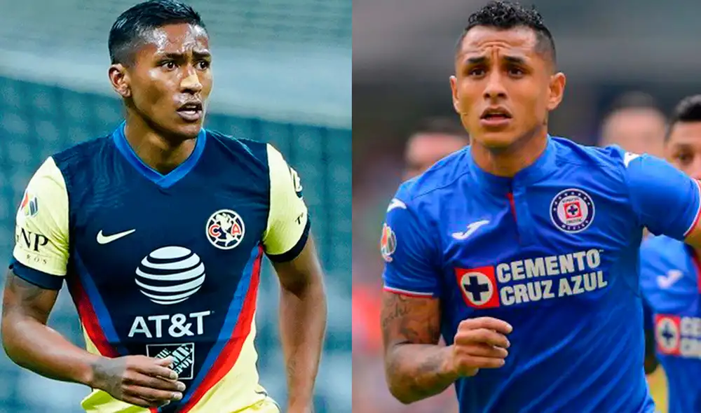 Aquino y Yotún recién se enfrentarán en abril por la Liga MX. Foto: composición América/Cruz Azul
