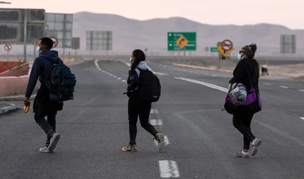 El paso por Bolivia para llegar a Chile es una de las rutas tomadas por la población migrante. Foto: AFP