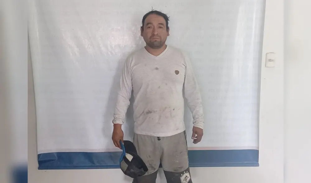 El detenido fue trasladado a las instalaciones del Departamento de Investigación Criminal de Chepén. Foto: PNP El detenido fue trasladado a las instalaciones del Departamento de Investigación Criminal de Chepén. Foto: PNP