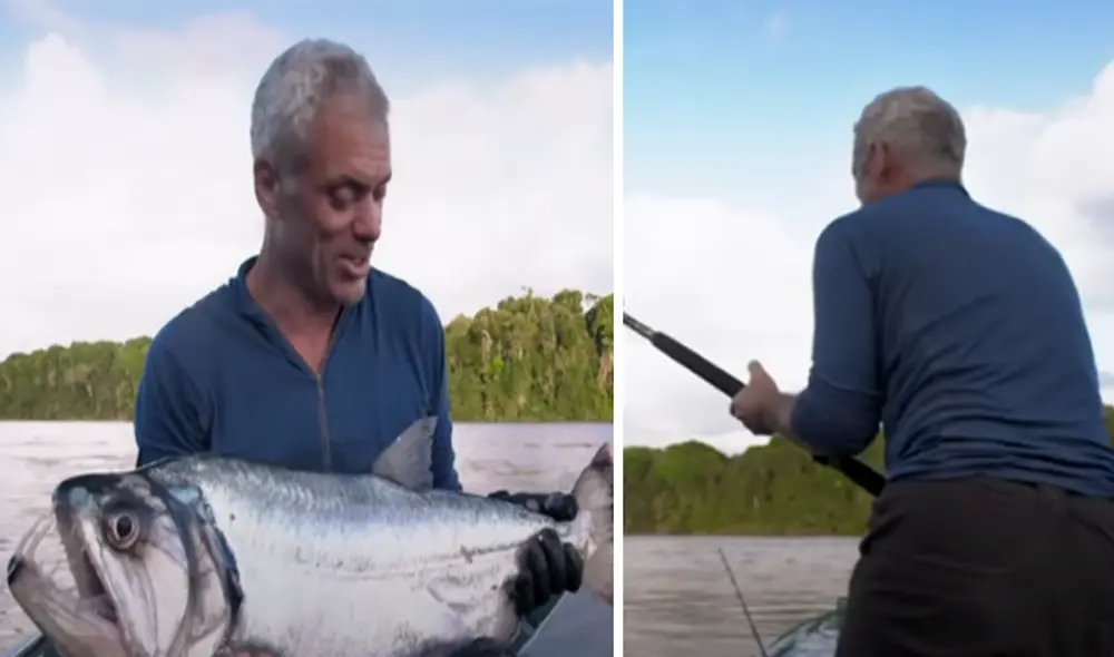 El video ha sido compartido en el canal River Monsters. Foto: captura de YouTube. El video ha sido compartido en el canal River Monsters. Foto: captura de YouTube.