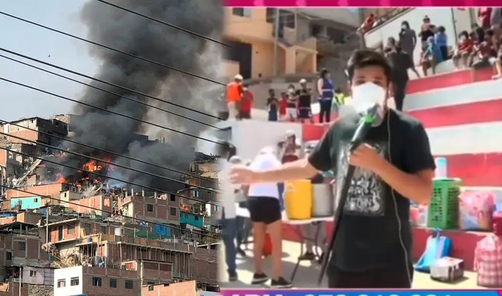 El conductor de televisión pidió colaboración para construir nuevas casas. Foto: Canal N / captura América  TV