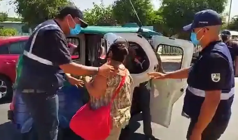 El vehículo fue intervenido en la urbanización San Roque. Foto: Municipalidad de Surco