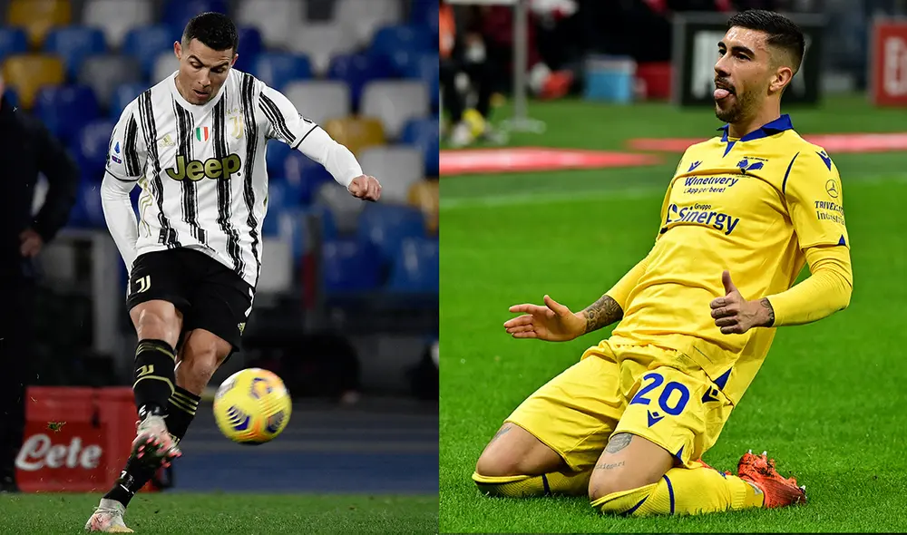 Cristiano Ronaldo y Mattia Zaccagni son los goleadores de sus equipos. Foto: composición/AFP Cristiano Ronaldo y Mattia Zaccagni son los goleadores de sus equipos. Foto: composición/AFP