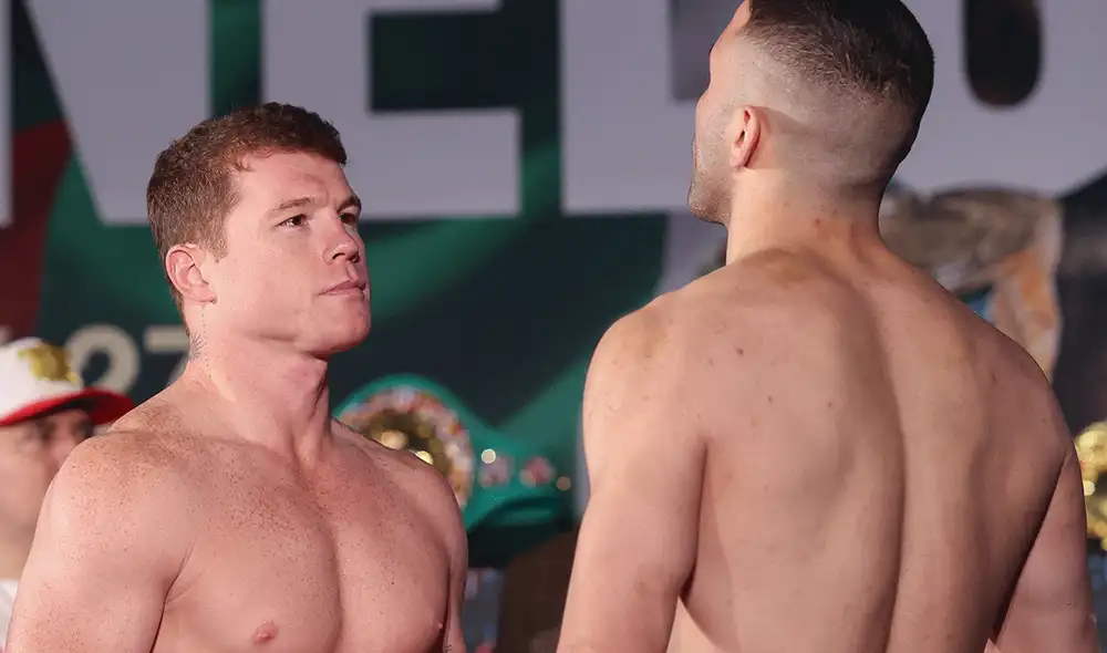 Canelo’ Álvarez defenderá sus títulos de peso supermediano del Consejo Mundial de Boxeo (CMB) y Asociación Mundial de Boxeo (AMB). Foto: AFP