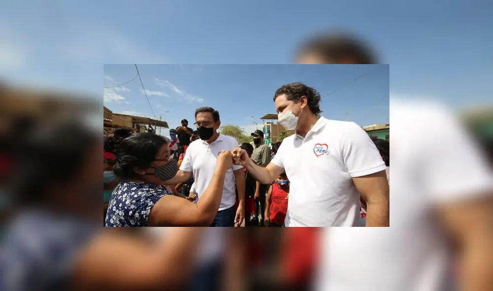 Vizcarra realizó visita proselitista en Talara y Tumbes. Fotos: Somos Perú