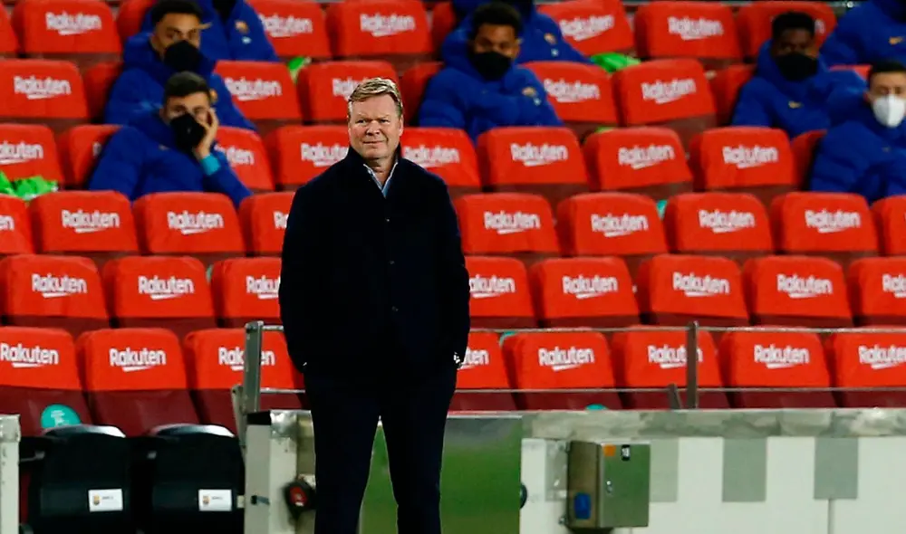 Ronald Koeman tiene la esperanza de ganar un título con el FC Barcelona en esta temporada. Foto: EFE
