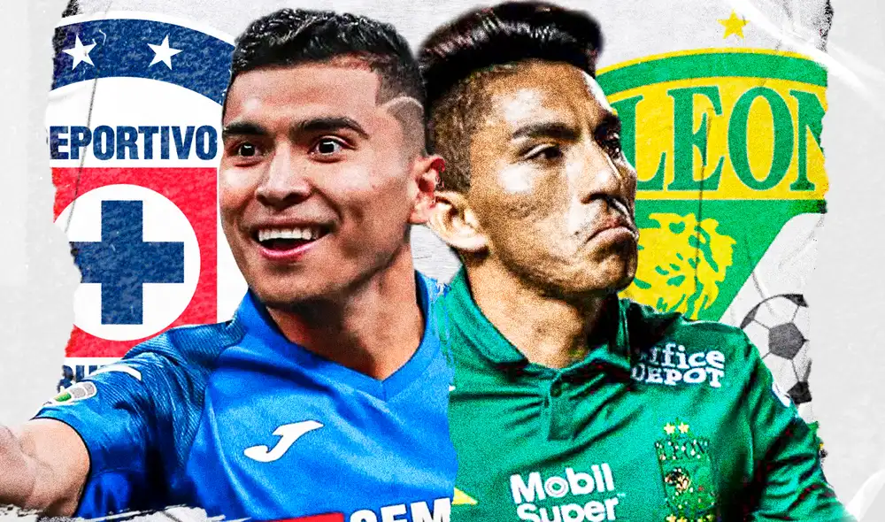 Cruz Azul y León se miden en la jornada 8 del Torneo Clausura mexicano. Foto: composición de Fabrizio Oviedo/La República