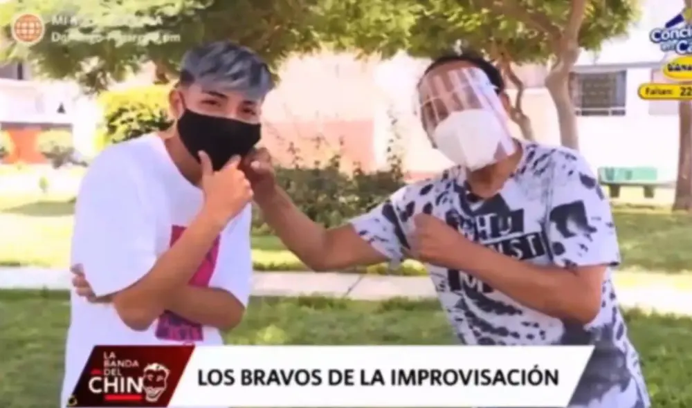 Melcochita y Nekroos protagonizan divertido encuentro en La banda del chino. Foto: captura de América TV Melcochita y Nekroos protagonizan divertido encuentro en La banda del chino. Foto: captura de América TV