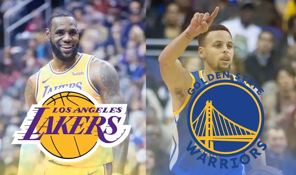 Lakers de LeBron James y Warriors de Stephen Warriors se miden HOY en la NBA. Foto: composición de Giselle Ramos / La República