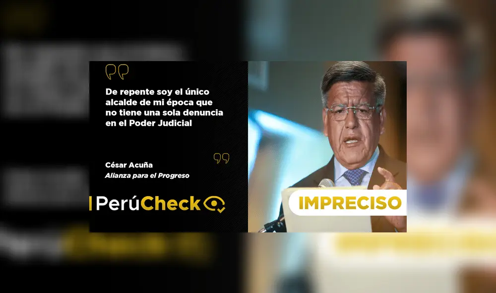 Frase de Acuña es imprecisa.