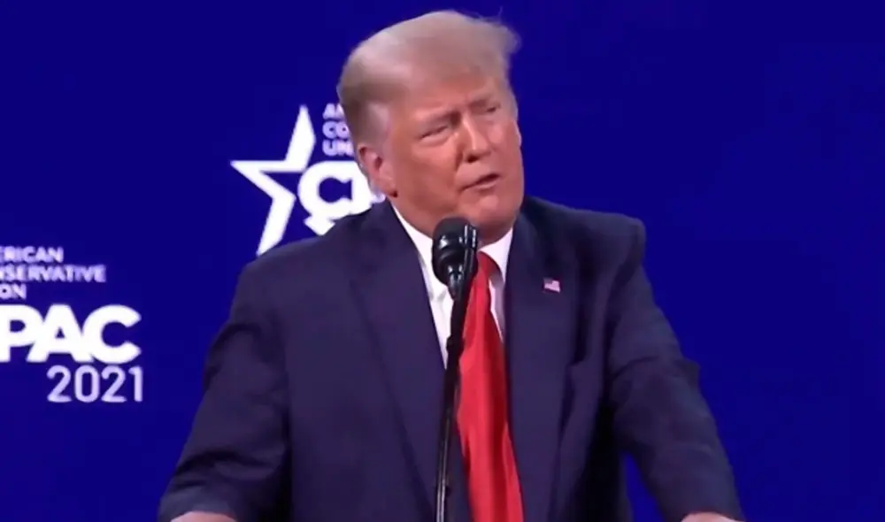 El republicano reapareció este domingo en la Conferencia de Acción Política Conservadora, que se celebra en Orlando (Florida). Foto: Twitter
