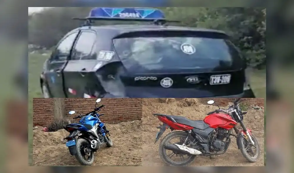 Vehículos fueron abandonados en diferentes puntos de Trujillo. Foto: PNP