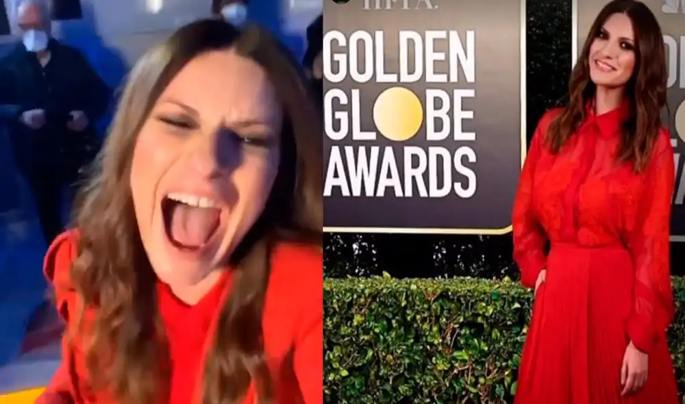 Laura Pausini estalló en gritos al saberse ganadora de su primer Globo de oro, por la canción “Yo sí”. Foto: Laura Pausini Instagram Laura Pausini estalló en gritos al saberse ganadora de su primer Globo de oro, por la canción “Yo sí”. Foto: Laura Pausini Instagram