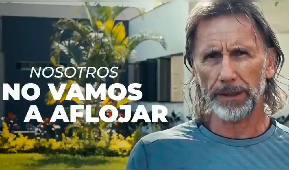 Ricardo Gareca envía un mensaje a la población peruana. Foto: Selección Peruana