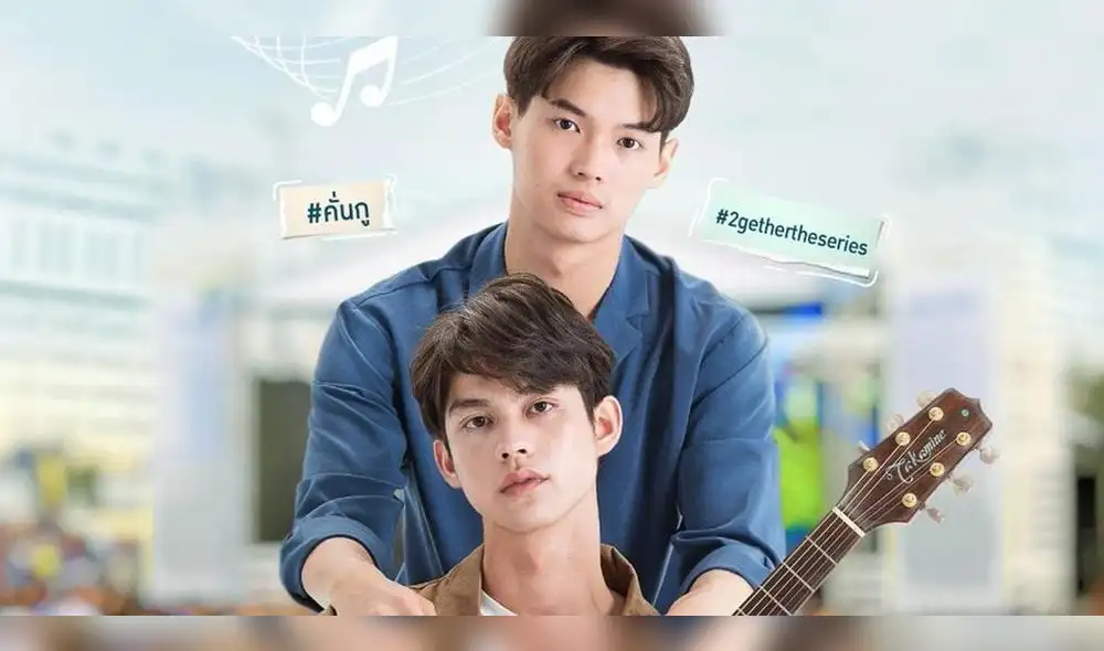 Bright Vachirawit y Win Metawin en imagen promocional del BL tailandés 2gether: The series. Foto: GMMTV
