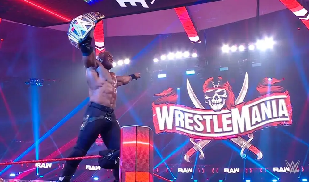 Bobby Lashley superó a The Miz y es el nuevo WWE Champion. Foto: captura WWE