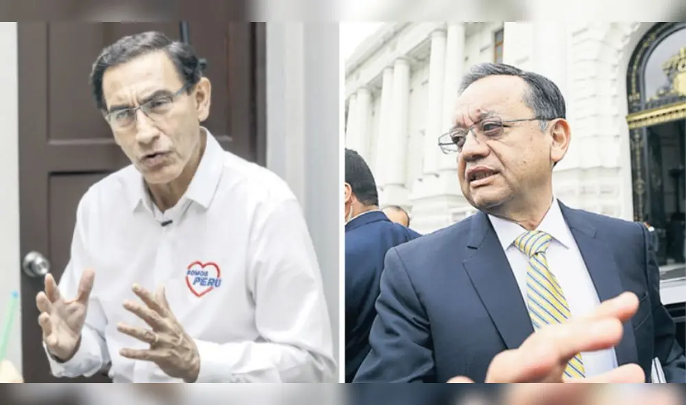 Trato desigual. Denuncias contra Vizcarra avanzan en forma célere, mientras el congresista Edgar Alarcón recurre a maniobras para seguir retrasando las acusaciones en su contra. Foto: composición