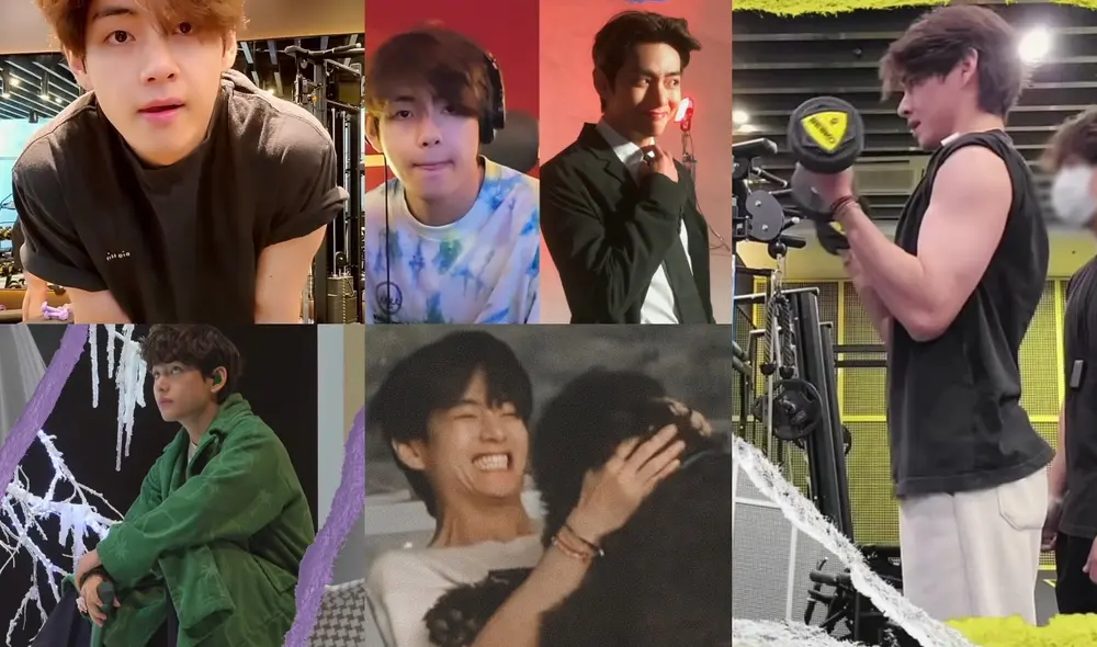 Todas las facetas mostradas por Kim Taehyung en su Be-log. Foto: composición LR / Big Hit