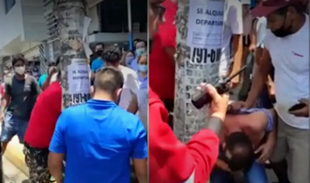 Moradores expresaron su disconformidad con el aumento de robos y asaltos en San Martín de Porres. Foto: captura de América