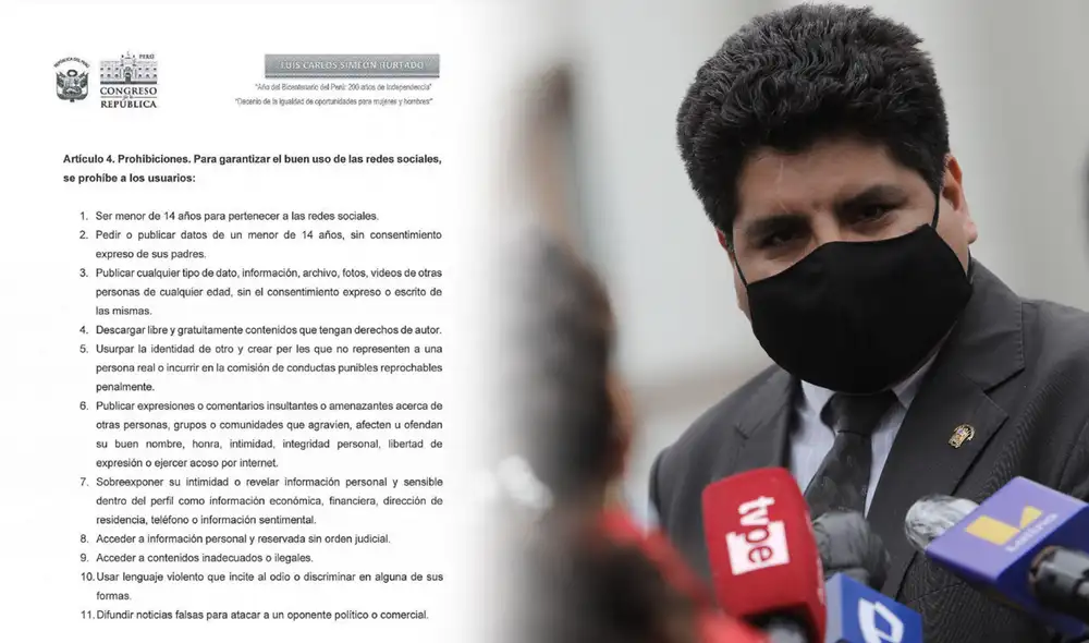 La normativa presentada por el legislador Simeón Hurtado, muestra deficiencias y desconocimiento de la metodología interactiva en las redes sociales. Foto: composición Giselle Ramos/La República
