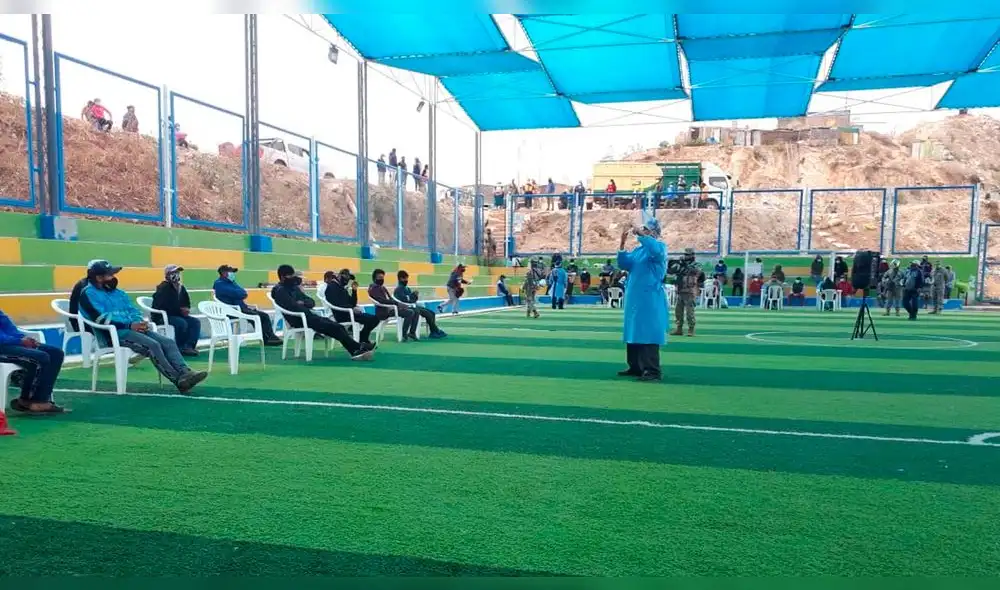 Un total 19 profesionales de la salud se trasladaron a la alejada zona minera. Foto: Geresa.
