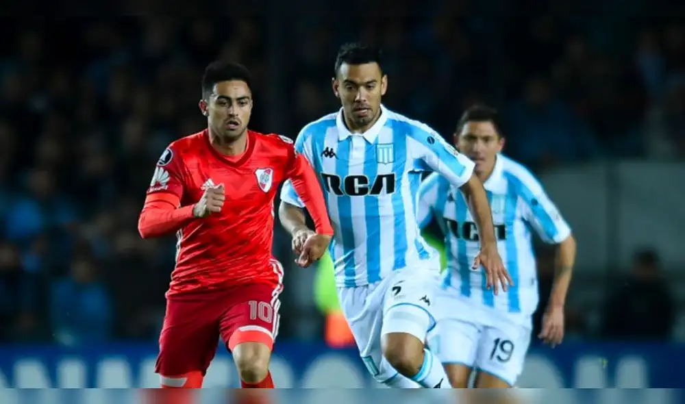 Racing vs. River Plate juegan desde las 8.10 p. m. (hora peruana). Foto: EFE Racing vs. River Plate juegan desde las 8.10 p. m. (hora peruana). Foto: EFE