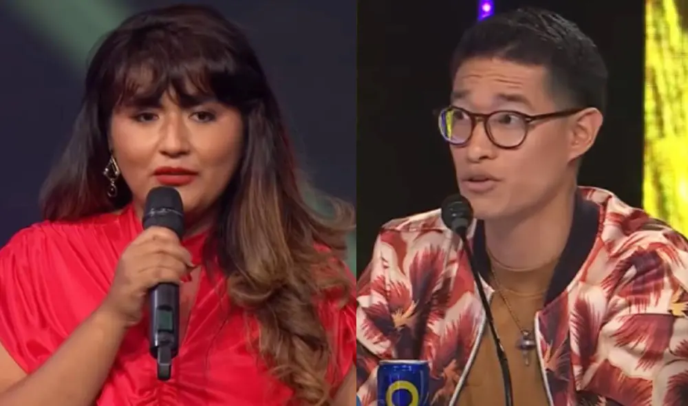 Imitadora de Ángela Carrasco discute con Tony Succar en Yo soy. Foto: capturas de Latina