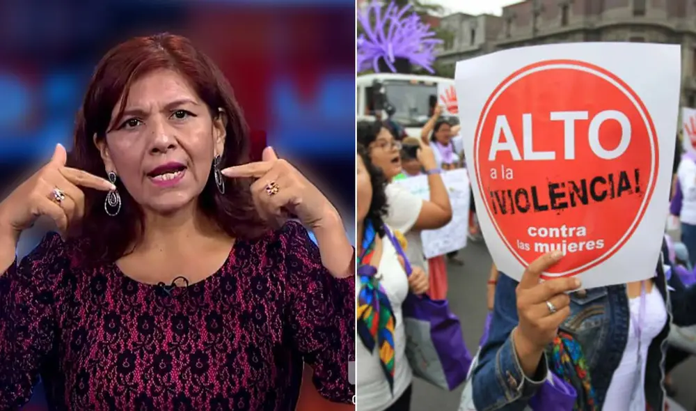 Neldy Mendoza fue vocera del movimiento Con Mis Hijos No te Metas en Arequipa. Foto: captura Teleamazonas Ecuador/difusión