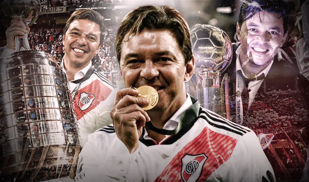 Gallardo ha conseguido 20 títulos con River Plate, 12 como técnico y 8 como jugador. Foto: composición Gerson Cardoso / La República Gallardo ha conseguido 20 títulos con River Plate, 12 como técnico y 8 como jugador. Foto: composición Gerson Cardoso / La República