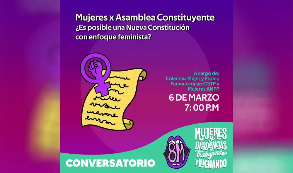 El encuentro feminista se dará este 6, 7 y 8 de marzo. Foto: difusión