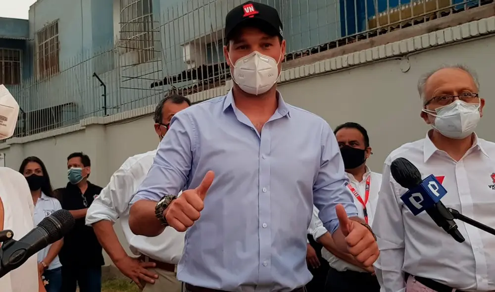 Candidato de Victoria Nacional continúa en carrera electoral. Foto: Mary Luz Aranda/La República Candidato de Victoria Nacional continúa en carrera electoral. Foto: Mary Luz Aranda/La República