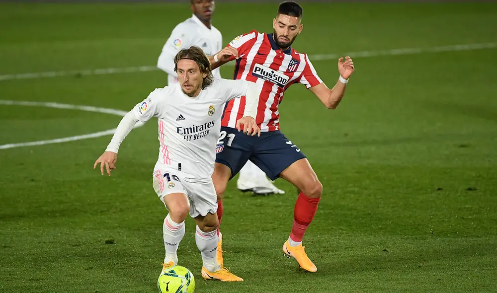 Real Madrid y Atlético Madrid se medirán este domingo 7 de marzo en el fútbol español. Foto: AFP