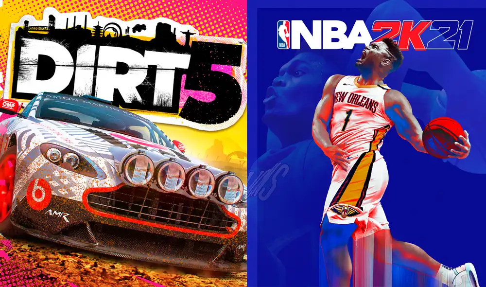 Dirt 5 y NBA 2K21 se podrán jugar gratis desde Steam hasta el próximo 8 de marzo. Foto: composición de La República Dirt 5 y NBA 2K21 se podrán jugar gratis desde Steam hasta el próximo 8 de marzo. Foto: composición de La República