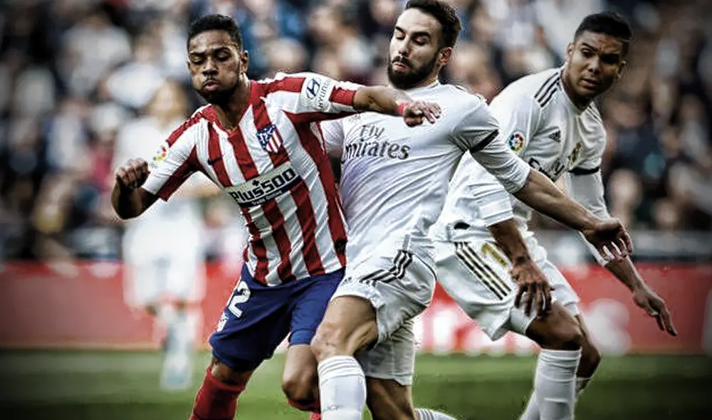 Atlético de Madrid enfrenta al Real Madrid por LaLiga Santander. Foto: Composición Gerson Cardoso Atlético de Madrid enfrenta al Real Madrid por LaLiga Santander. Foto: Composición Gerson Cardoso